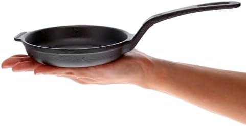 Victoria 10-Inch Cast Iron Skillet, Pre-Seasoned Cast-Iron Frying Pan with Long Handle, Made in Colombia | Pan with Long Handle, Made in Colombia
