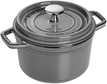 Staub Cast Iron 5.5-qt Round Cocotte - Grenadine, Made in France