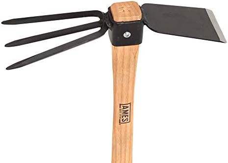 Ames The Companies, INC 1994800 Hoe/Cultivator Combo with Wood Handle