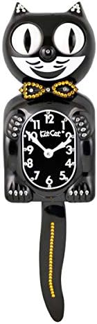 Limited Gold/Black Kit-Cat KlockCrystals Jeweled Clock