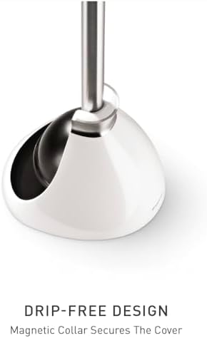 simplehuman Toilet Brush with Caddy Stainless Steel, Black