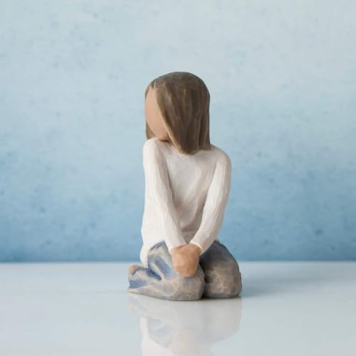 Willow Tree Joyful Child (Darker Skin), Sculpted Hand-Painted Figure | Celebrates a Child's Spirit, Family Grouping Keepsake