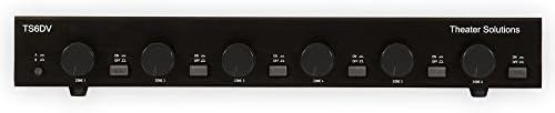 Theater Solutions TS6DV Dual Input 6 Zone Speaker Selector Box Volume Controls