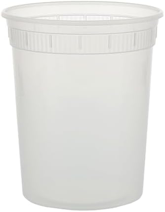 AmerCare Clear Polypropylene Deli Container, 32 Ounce - 480 per case