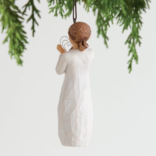 Willow Tree Lots of Love Ornament, Sculpted Hand-Painted Figure | Celebrating Friendship and Sentiment, Cast from a Susan Lordi Original Carving, Cast Resin Keepsake, Ready to Hang