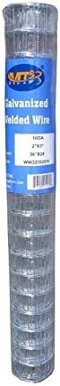 16GA Galvanized 48in x 50ft-3in x 2in Welded Wire Mesh Garden Economy Fence