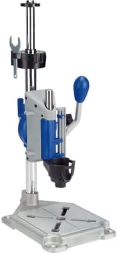 Dremel Drill Press Rotary Tool Workstation Stand with Wrench - Mini Portable Press & Tool Holder - 2-Inch Depth - Ideal for Drilling Perpendicular