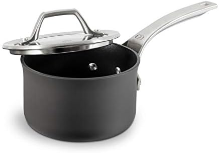 Calphalon Signature Hard-Anodized Nonstick Wok, 12", Flat-Bottom, Oven-Safe, PFOA-Free, Black