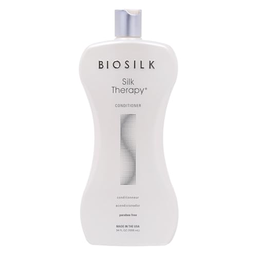 BioSilk Silk Therapy Duo Set, Shampoo & Conditioner for Gentle Cleansing, Moisturizing & Shiny Hair, Smooth, Replenished Hair, Sulfate-Free, Paraben-Free, Cruelty-Free, 12 Oz Each (Pack of 2)