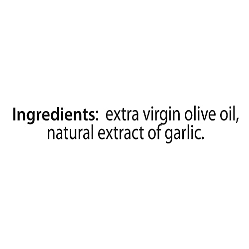 Mantova Garlic Extra Virgin Olive Oil (EVOO) - Cold-Pressed, Premium Quality, Imported from Italy - Perfect for Topping Salads, Vegetables, Pasta Salad, Dipping Italian Bread, or Pan-Frying (Pack of 1)