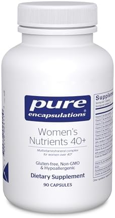 Pure Encapsulations Women's Nutrients 40+ - Multivitamin for Women Over 40 to Support Urinary Tract Health, Breast Cell Health & Eye Integrity* Vitamin C & E - Gluten-Free & Non-GMO - 180 Capsules