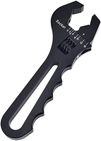 EVIL ENERGY AN Hose Fitting Adjustable Wrench Spanner Lightweight Aluminum 3AN-16AN Blue