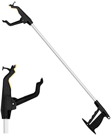 Nova Joy Reacher - Grabber Pickup Tool for Seniors - Lightweight Gripper with Magnetic Tip, Hook, and Rotating Claw - Daily Living Aid for Elderly and Users with Limited Mobility - 32" - One Pack