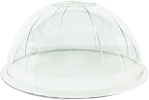 Myard 13 Inches Solid Clear PC Wobbly Squirrel Proof Baffle Deflector for Bird Feeder, Fit up 1.5 Inches + Pole/Post (Upgraded Version)