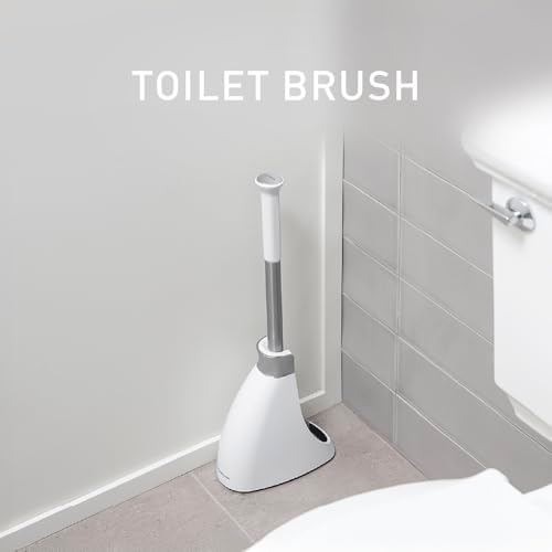 simplehuman Toilet Brush with Caddy Stainless Steel, Black