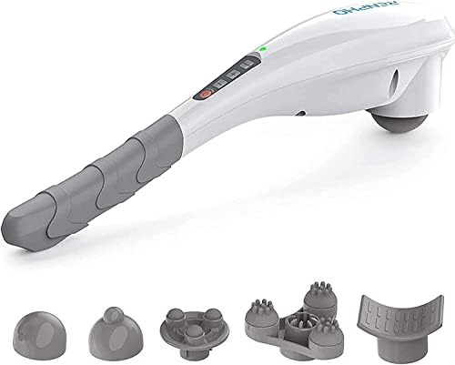 RENPHO Cordless Handheld Massager, 5 Adjustable Speeds and Massage Modes | Rechargeable Electric Neck Massage Tool for Muscle Tension, For Shoulder, Back & Leg, Home, Office, Travel Use, Gift Idea