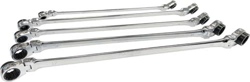 ATD Tools 99650 XL Ratcheting Wrench Set with 10 Metric Sizes - 5 Piece