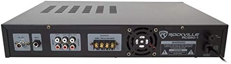 Rockville RCS80-1 60W 70V Commercial Amplifier with Bluetooth Receiver