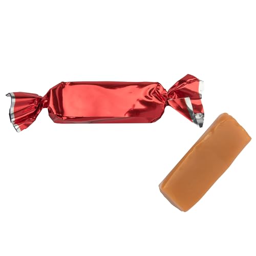 Candy Envy - Individually Wrapped Caramels - Red Wrapper - 2 Pound Bulk Red Candy