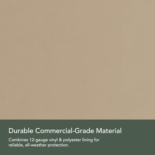 Covermates Classic Heavy-Duty Air Conditioner Cover - Durable All-Weather Protection for Outdoor Central AC Units - Water-Resistant 12-Gauge Vinyl Shell, 26W x 26D x 32H, Green