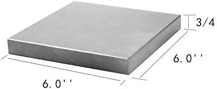 Oudtinx Steel Bench Block 6"x6" Flat Anvil Jewelers Tool Metal Bench Block