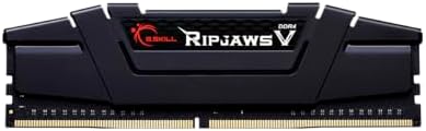 G.SKILL RipjawsV Series DDR4 RAM (XMP) 8GB (1x8GB) 3200MT/s CL16-18-18-38 1.35V Intel AMD Desktop Computer Memory U-DIMM - Black (F4-3200C16S-8GVKB)