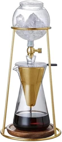 NISPIRA Luxury Ice Cold Brew Dripper Coffee Maker in Stainless steel, 600 ml Copper