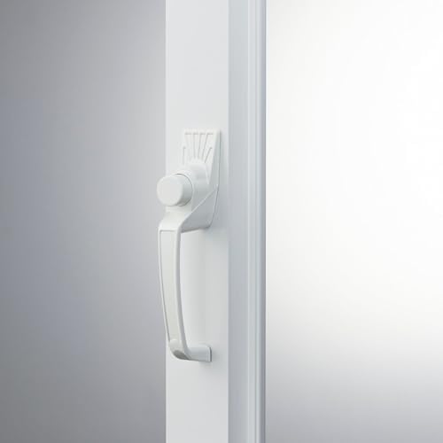 Ideal Security Model 11 Classic Push Button Handle with Latch for Storm Door and Screen Door, Silver