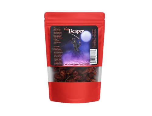 Wicked Reaper Carolina Reaper Chili Peppers, Whole Dried, 10 + 2 Free