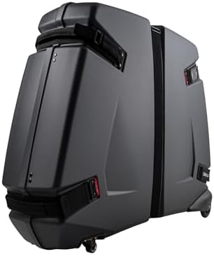B&W International Bike Box 2.0 Hard Shell Case - Removable Lid for Easy Packing - ABS Shell and Aluminum Frame - Road, Triathlon
