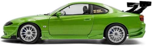 Solido Works 1:18 Scale Nissan Silvia S15 Spec-R Aero Green 1999 Diecast Model Car S1812203