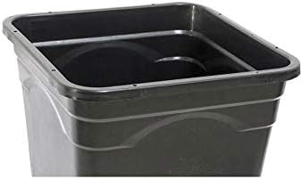 Active Aqua GFOE3 Flow 2.0 6 Square Pots 5-Gallon 13-Liter Bucket Hydroponic Grow Flow Expansion Kit System with Fittings, Connectors, & Tubing, Black
