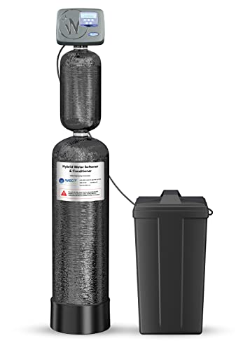 WECO SFT-CAT-581SM-1235 Hybrid Water Softener and Conditioner System for Whole House Water Treatment - 1" MPNT Connection - Cation Resin and