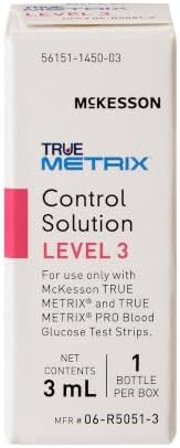 McKesson True METRIX Control Solution Level 3, 3 mL, 1 ct | Blood Glucose Meters