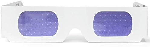 GloFX Paper Cardboard Diffraction Glasses - Great for Christmas Lights, Parties, Raves, Festivals, Light Shows, & Fireworks