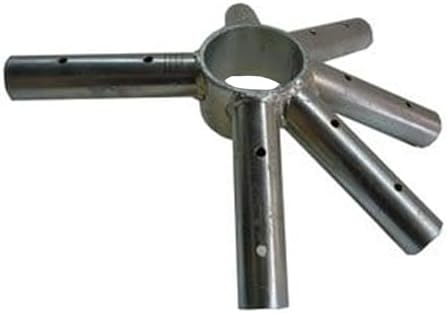 4 Way Crown Steel Replacement Premium Frame Tent Fitting | For Premium West Coast Frame Style Party Tents | Part Fits 10' x 10' and 15' x 15' Tent Frames