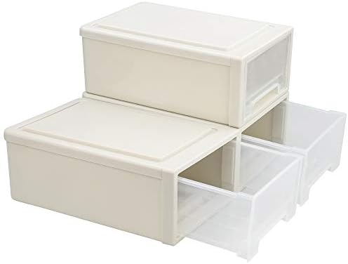 6 Quart Plastic Chest of Drawers, Desktop Office Organizer, 3 Pack
