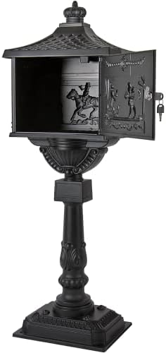 Polar Aurora Mailbox Cast Aluminum Bronze Mail Box Postal Box Security Heavy Duty New