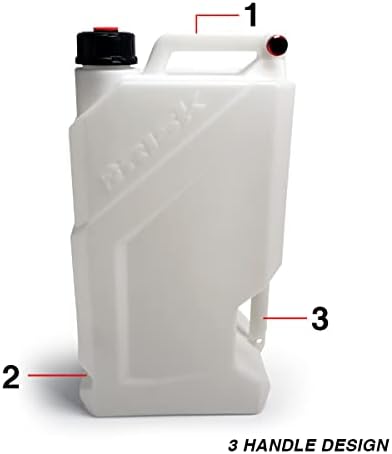 Risk Racing (00389) EZ5-5 Gallon Utility Jug (No Hose Bender or Floor Mount) White
