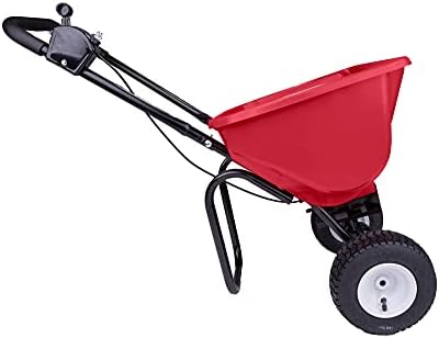 EarthWay 2030P-Plus 65 LB (29 KG) Capacity Commercial Walk-Behind Broadcast Spreader for Grass, Fertilizer, Seeds — Includes Side Spread Control