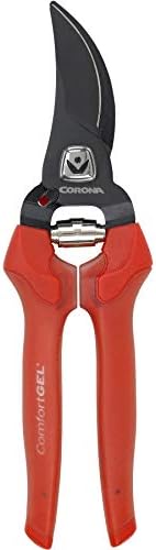 Corona BP 3214D ComfortGEL Bypass Hand Pruner, 3/4-inch cut , Red
