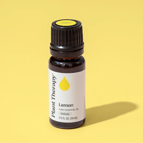 Plant Therapy Lemon Essential Oil for Diffusing 10 mL Pure and Undiluted | Natural Aromatherapy, Lemon Oil for Skin & Cleansing