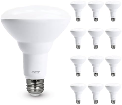 Feit Electric BR30 LED Light Bulbs, 65W Eq, Soft White, 3 Pack