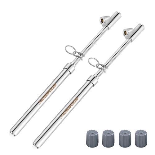GODESON Dual Head Tire Pressure Gauge,Heavy Duty Tire Pressure Gauge Range 10-150PSI; 1-10Bar,Dual Head Truck Air Pressure Gauge (Pack of 2)