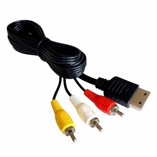 6FT Composite AV Cable Compatible with Sega Dreamcast DC128 | Yellow plug for video
