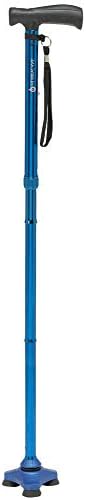 HurryCane Freedom Edition Foldable Walking Cane with T Handle