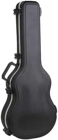 SKB Hardshell Travel Case for Martin 000 Acoustic Guitars, Molded In Bumpers for Protection, Plush Lined Interior and TSA Latches