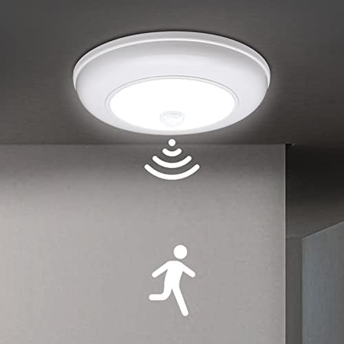 TOOWELL Motion Sensor Light Indoor Battery Operated, Battery Powered Ceiling Light