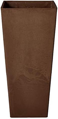 Arcadia Garden Products PSW FS32TP Contempo Tall Square Planter, 13 by 13 by 28-Inch