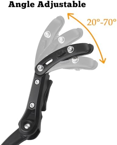 Sataway Bike Kickstand Adjustable Rear Mount Aluminum Alloy Bicycle Kickstand for 24” 26” 700C 27.5” 28” inch Mountain Bike Adult Bike
